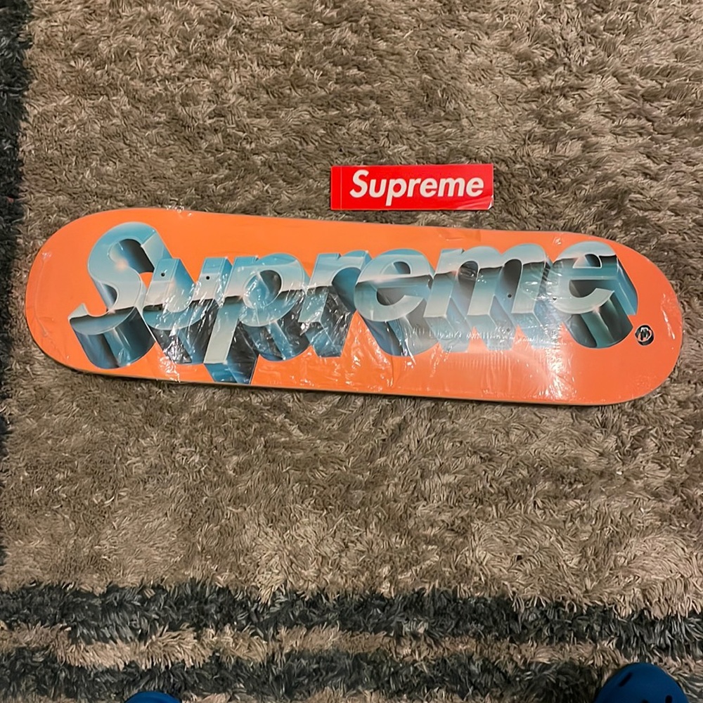 COPY - Supreme Chrome Logo Skateboard SS20 "Orange"